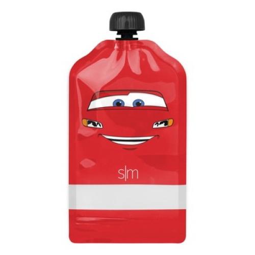 Pixar 10pk Kids Food Pouches - Simple Modern: Reusable & Refillable Off-White Storage Bags, 5oz Capacity