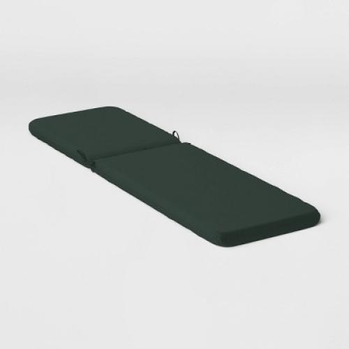78x22 Outdoor Chaise Lounge Cushion Fern Shower Green - Room Essentials™: Water-Resistant Patio Comfort