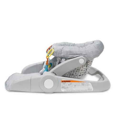 Ingenuity Learn-to-Sit 2-Position Booster Seat - Heather Gray