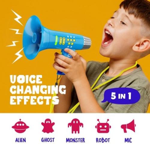 Dan&Darci Voice Changer Toy Gift for Kids with Colorful Lights and Rechargeable Battery