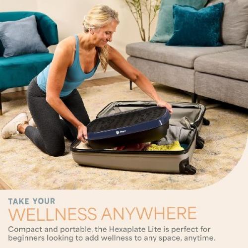 Lifepro HexaPlate Lite Vibration Plate Exercise Machine – Full-Body Vibrating Platform for Weight Loss, Recovery & Home Fitness Training
