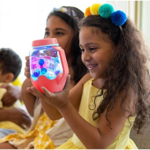 Glo Pals Toddler Sensory Play Jar - Coral