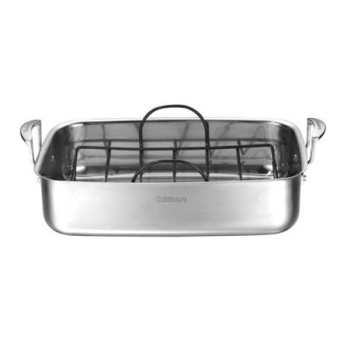 Cuisinart Classic 15 Stainless Steel Roaster with Non-Stick Rack - 83117-15NSR