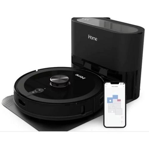 iHome iHRVS1PRO-3BLK-RB AutoVac Nova S1 Pro Self Empty LIDAR Mapping, 150 Min Runtime, Strong Suction Robot Vacuum - Certified Refurbished Grade B