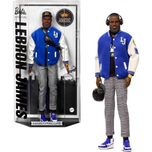 Barbie Signature LeBron James Kenbassadors Doll Collectible with Varsity Jacket Outfit and Accessories