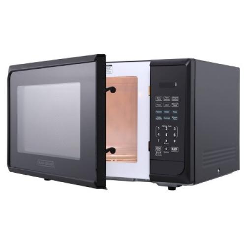 BLACK DECKER 1.1 cu ft 1000W Microwave Oven - Stainless Steel Black
