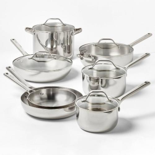 3qt Stainless Steel Sauce Pan with Lid Silver - Figmint™ Missing Lid