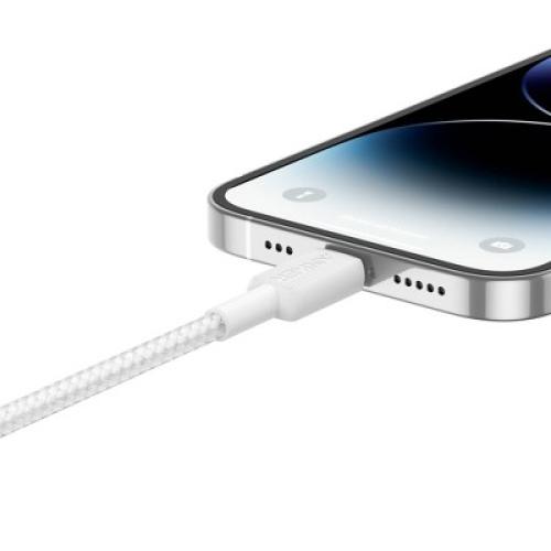 Anker 3' Braided Lightning to USB-C Fast Charging Cable - White