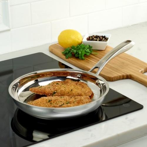 Cuisinart Classic 10 Stainless Steel Skillet - 8322-24: Dishwasher-Safe Fry Pan, Smooth Surface Compatible