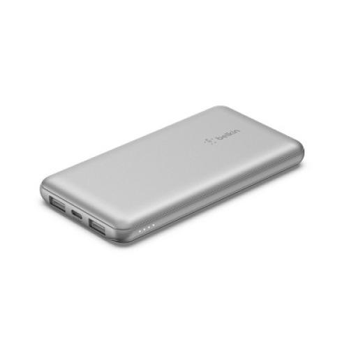 Color silver Belkin 10000mAh Power Bank 15W USB-A   USB-C - Silver