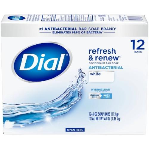 2 Pack Dial Clean and Refresh White Bar Soap - 12pk - 4oz each