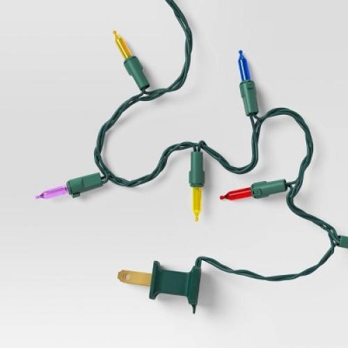 400ct LED Indoor Outdoor Smooth Mini Christmas String Lights Spool Multicolor with Green Wire - Wondershop™