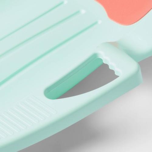 39 Plastic Sled with Rope and Pad Aqua - Sun Squad™