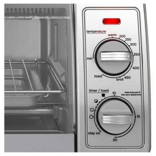 BLACK DECKER 4 Slice Toaster Oven - Silver - TO1700SG❗MAY HAVE MISSING PIECES/NEEDS CLEANING❗