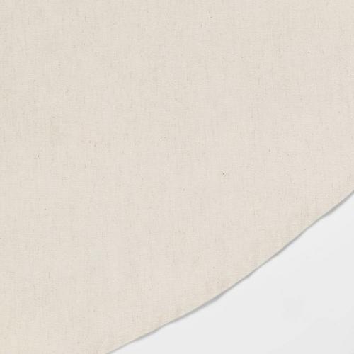 70 Cotton and Linen Blend Round Tablecloth - Threshold™: Traditional Off-White, Machine Washable, OEKO-TEX Certified