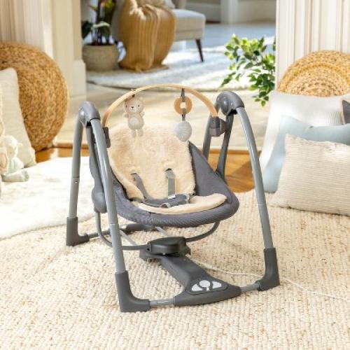 Ingenuity Every Season Swing 'n Go Portable Baby Swing - Wesley - Beige
