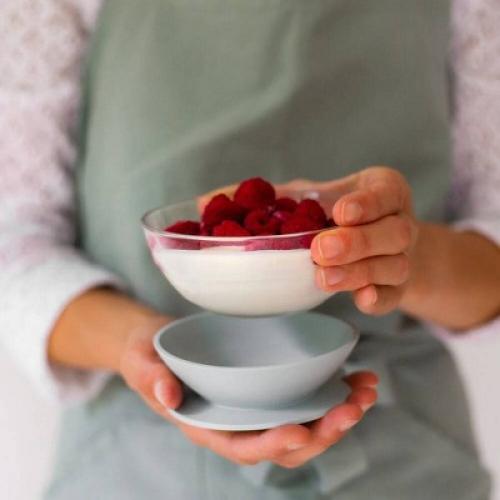 Beaba Glass Meal Dinnerware Set - Eucalyptus
