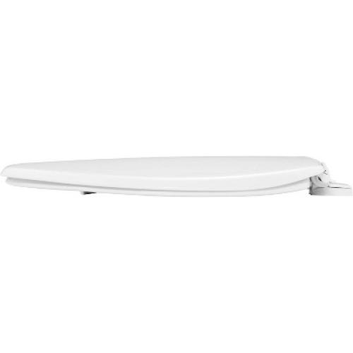 Mayfair by Bemis Little2Big Never Loosens Elongated Plastic Children's Potty Training Toilet Seat with Slow Close Hinge - White
