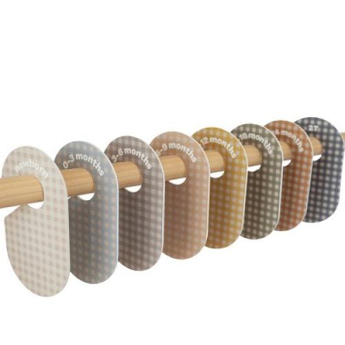 3 Sprouts Baby Closet Dividers (newborn to 24 months) - Gingham