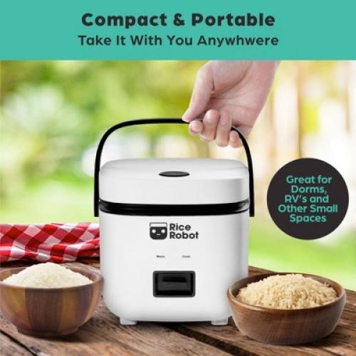 Rice Robot Rice Cooker 4.5 Cups Cooked Electric Mini Rice Maker Pot