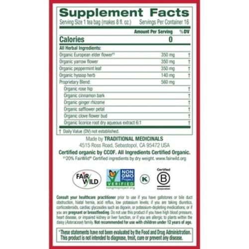 Traditional Medicinals Gypsy Cold Care Organic Tea - 32ct