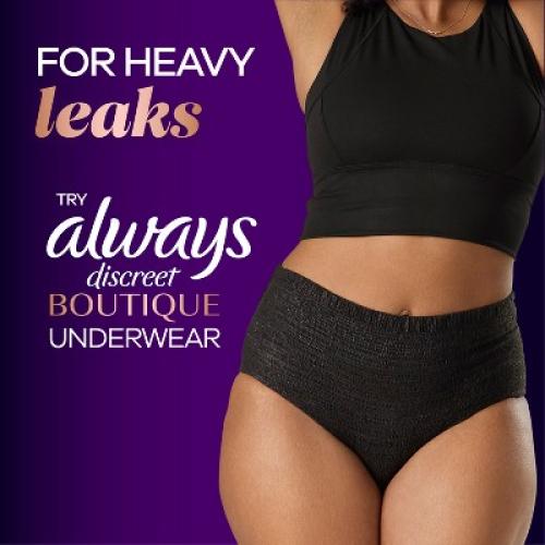 Always Discreet Boutique 5 Drops Incontinence Pads - Heavy - Long Length - 84ct