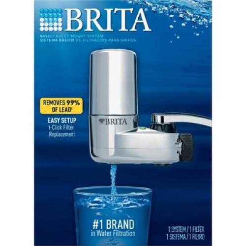 Brita Tap Water Faucet Filtration System - Chrome