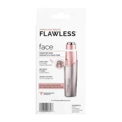 Finishing Touch Flawless Facial Hair Remover Electric Razor for Women - Coral