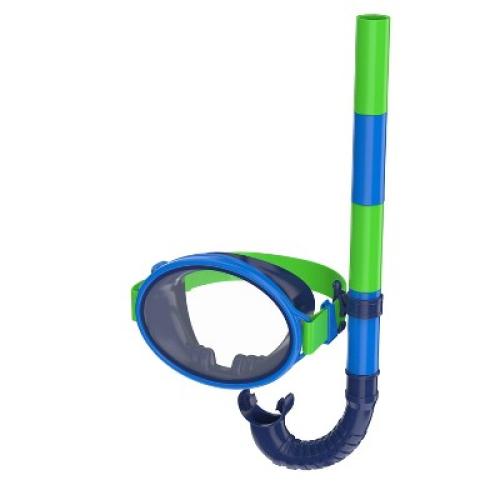 Speedo Kids' Porto Snorkel Mask Set - Blue