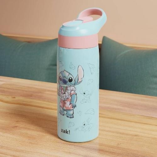 Zak Designs 19oz Stitch Stainless Steel Double Wall Vacuum Riverside Water Bottle Blue