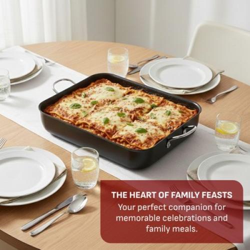 T-Fal Simply Cook 13x16 Nonstick Roaster Black