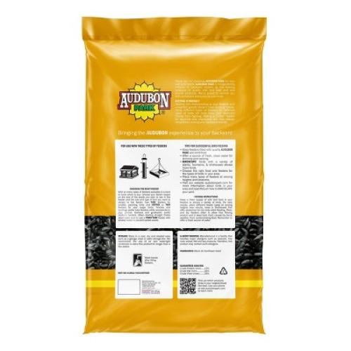 Audubon Park 10lb Black Oil Sunflower Wild Bird Food: Energy-Rich, Easy-to-Open Seeds, Attracts Variety