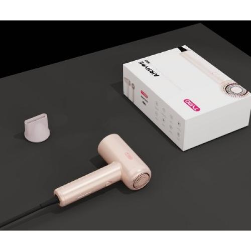 Color Pink TYMO Airhype Lite High Speed Hair Dryer   Nozzle - Champagne Pink - 1500 Watt