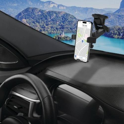 Energizer Car Accessory Dash and Window Extendable Mount: Automotive Electronics, iPhone Holder, Black, 1-Year Warranty