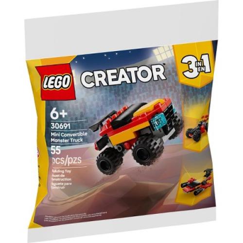 LEGO Creator 3 in 1 Mini Convertible Monster Truck Toy 30691