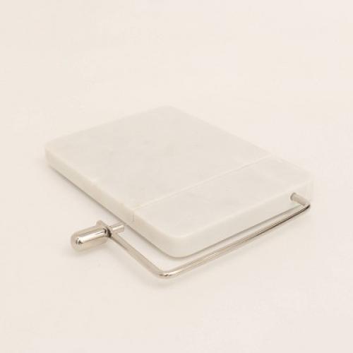 9 x 6 Marble Cheese Slicer Cutting Board White - Threshold™