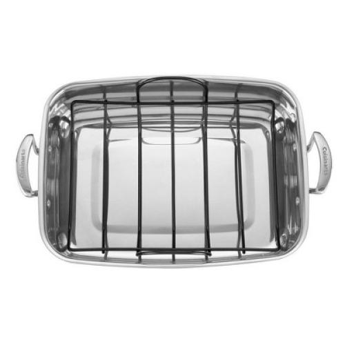 Cuisinart Classic 15 Stainless Steel Roaster with Non-Stick Rack - 83117-15NSR
