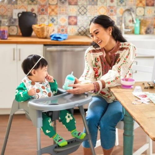 Cosco Kids' Canteen High Chair - Mono Gray