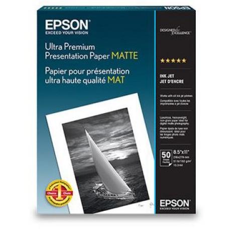 Epson Ultra Premium Presentation Paper Matte, 8.5 x 11, 50 sheets