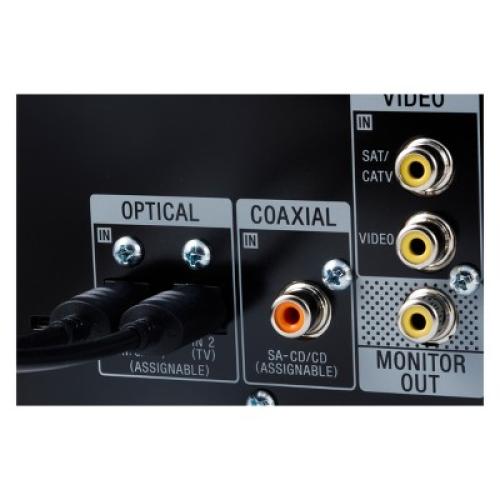 Philips 10' Toslink Digital Fiber Optic Cable with Mini Adapter - Black