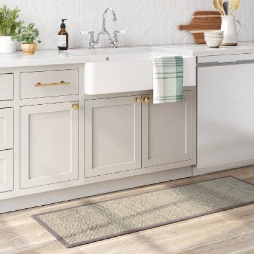 60 x 20 Textured Pet Kitchen Runner Rug Gray - Threshold™