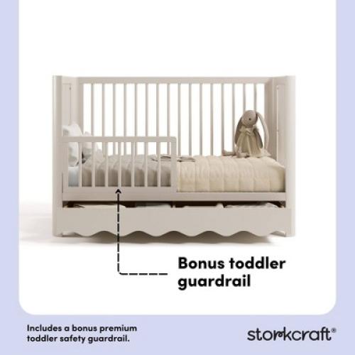 Storkcraft Casablanca Convertible Crib with Drawer - Frosted Oat