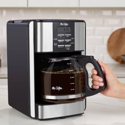 Mr. Coffee 12-Cup Programable Coffee Maker Black/Stainless Steel