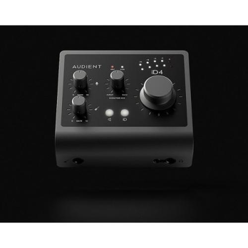 Black Audient iD4 MKII Desktop 2x2 USB Type-C Audio Interface