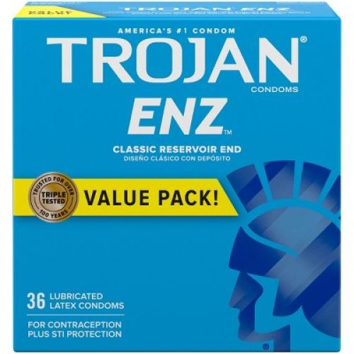 Trojan ENZ Lubricated Condoms - 36ct (2PK)