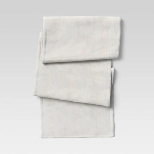 108 x 14 Cotton Solid Table Runner Ivory - Threshold™