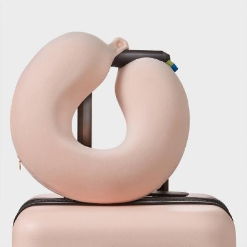 Memory Foam Travel Neck Pillow - Open Story™ Pink: U-Shape Support Pillow