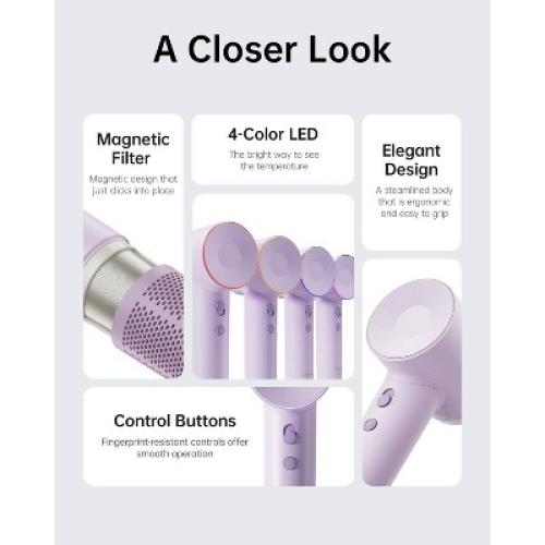 Laifen SE Hair Dryer - Purple - 1400 Watts