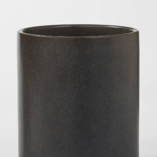 Stoneware Tilley Utensil Holder Black - Threshold™: Kitchen Utensil Storage, Dishwasher-Safe, Glazed Matte Finish
