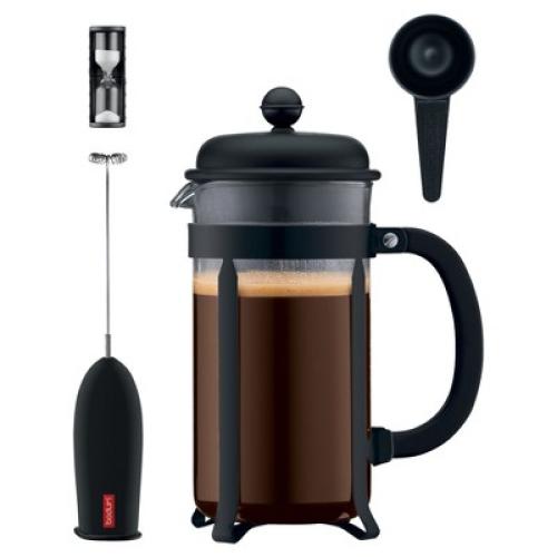 Set of 4 Bodum Java Coffee Press 4pc Set - Black